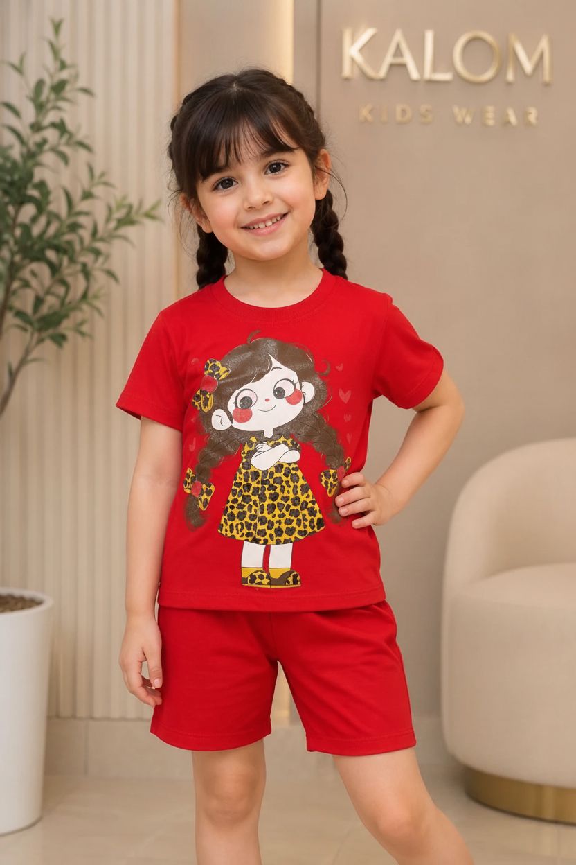 308 ست دخترانه طرح دختر - Image 1